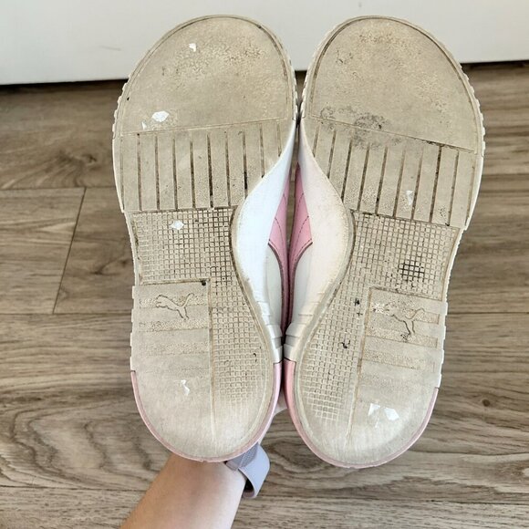 Puma Girl's Cali Spring Sketchbook Perforated Lace Up Chunky Platform Sneakers - Picture 9 of 10